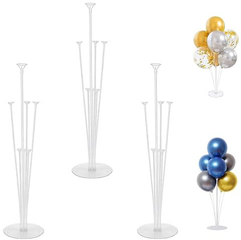 CZCPARY Stand per palloncini, kit di stand per palloncini riutilizzabili, decorazione di palloncini per feste di compleanno, decorazione per matrimoni, feste di compleanno (5PCS)