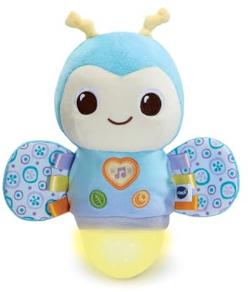VTech - Lili, Ma Luciole Douce Nuit, Peluche Lumineuse et Musicale Qui Change de Couleur, Musique Douce, Berceuses et Sons de la Nature, Cadeau de Naissance Bébé - Contenu en Français