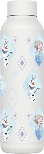 QUOKKA SOLID X DISNEY | BOTELLA TÉRMICA DE ACERO INOXIDABLE DOBLE PARED | FROZEN DIAMOND