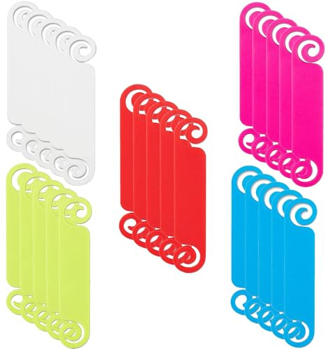 25 etiquetas de cable, 5 colores, resistentes al agua, duraderas, etiquetado y marcado de cables, reutilizables, resistentes al agua, gestión de cables