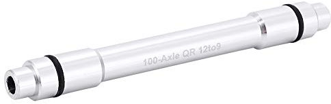 POENVFPO Fahrradnabenadapter aus Aluminiumlegierung, 12 Mm auf 9 Mm Schnellspanner-Konverter mit Schönem Zubehör für Fox, Rockshox (Silver)