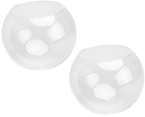 MAGICLULU Glass Cake Stand Dome Style Glass Cover for DIY Decor Micro Landscape Display