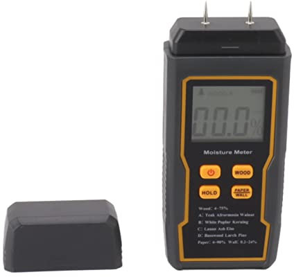 Aramox Détecteur d'humidité Multifonctionnel 4 Modes Mémiennes d'humidité Numérique pour Le Matériau de Construction du Mur de Bois