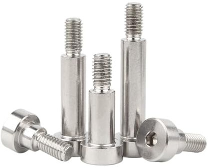 Bullone con testa esagonale in acciaio inossidabile 304 A2, vite con spallamento, vite di fissaggio M2 M2,5 M3 M4 M5 M6 M8 M10 M12(22mm,D4x M3 (10pcs))