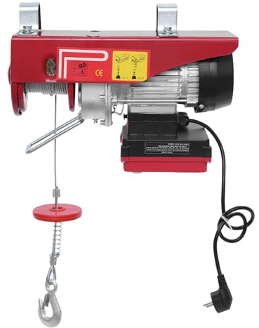 Treuil électrique 550 W 220 V Treuil électrique avec télécommande sans fil, câble unique, hauteur de levage 12 m