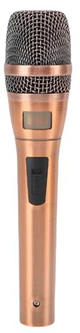 Goshyda Dynamisk Mikrofon, Professionell Studio Live Performance Cardioid Mic för Home KTV Singing Stage, Wired Handheld Mic for Vocal Podcasting Recording