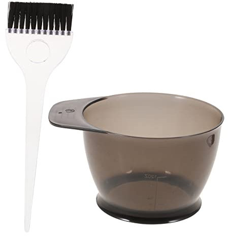 Beaupretty Set De Tinte Cabello 2 Piezas Tazón y Pincel Plástico Duro Lavable Kit Peluquería Para Coloración Casera y Profesional