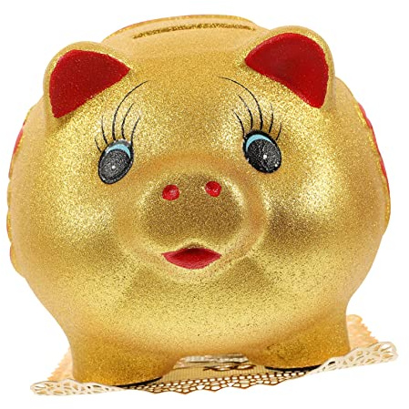 Yardwe 1pezzi Salvadanaio Maiale in Ceramica Orso Pig Mascotte Contenitore Soldi Cartone Animato Decorazione Da Scrivania Antiodorante Con Fondo Piatto Regalo Originale Per Ragazzo Ragazz