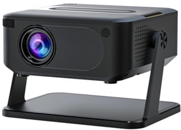 Uxsjakjsd Proyector Beam 4K Portátil con Android, Bluetooth 5.0, Altavoz, WiFi 6, Cine en Casa, TV, Smartphone, Resolución 720P, Enchufe Europeo.