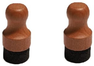 Asyduey 2 PCS Planche à Découper Applicateur D' et de Cire Applicateur de Bois Rond Bois + Éponge pour Planches à Découper en Bois, Blocs de Boucher, Couverts