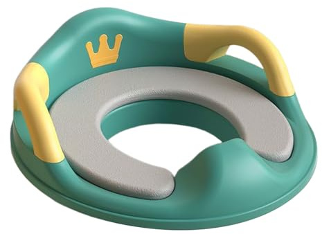 Toilettensitz für Toilettensitz mit Griff - Rutschfester Toilettentrainersitz, ergonomischer Toilettentrainer | Abnehmbares Design für einfache Reinigung, Toilettenstuhl