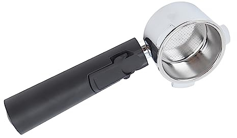 Huairdum Poignée à café de 51 Mm, Porte-filtre Ergonomique en Plastique en Alliage d'aluminium avec Filtration à Trous Ultra Fins, Idéal pour la Préparation du café