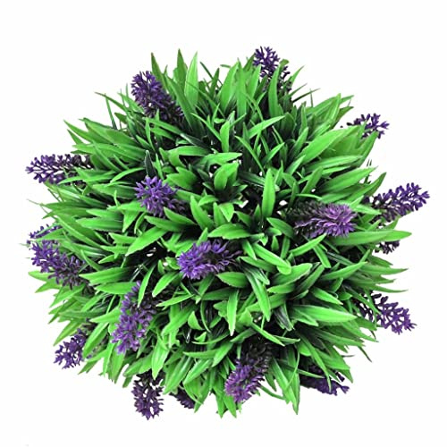 Cervaline Set Palle di Bosso Artificiale 2 pz con Lavanda 28 cm,Casa e Giardino,Arredo,Flora Artificiale,1.1 kg -41623