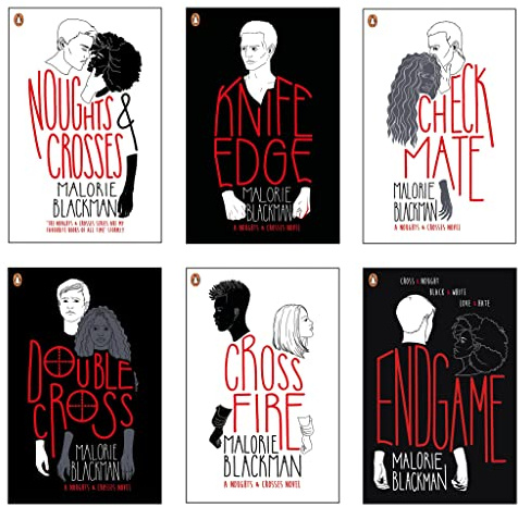 Noughts and Crosses Collection 6 Books Set By Malorie Blackman (Noughts and Crosses, Knife Edge, Checkmate, Double Cross, Crossfire, Endgame)