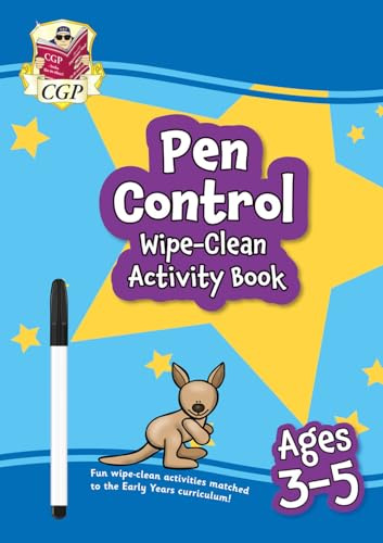 Pen Control Wipe-Clean Activity Book for Ages 3-5 (with pen) (CGP Reception Activity Books and Cards)