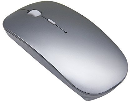 Tsmine Bluetooth Mouse for Laptop Wireless Computer Mouse with Silent Buttons, 1600DPI Adjustable, Rechargable Cordless Bluetooth Mice for Macbook/Tablet/PC