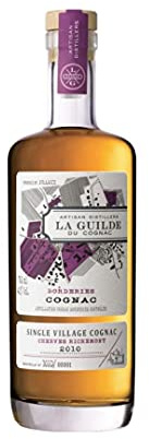 La Guilde du Cognac - Cognac Borderies 700ml, 42% - Edición Limitada con Denominación de Origen Controlada - Cosecha 2010 - Coñac con acabado redondo y suave, El embalaje puede variar