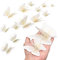 Autocollant mural papillon 12 pièces, papillon magnétique 3D à deux couches, autocollants muraux papillon simulation pour la maison, la cuisine et le jardin (blanc)