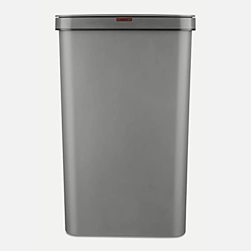 Tower T838005G Sensor Bin with Retainer Ring, Battery-Operated, 50L, Grey