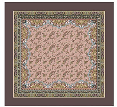 Bassetti Tischdecke Piazza dei Miracoli P1 Rosa 100% Baumwolle, Größe: 110cm x 110cm, 9314508