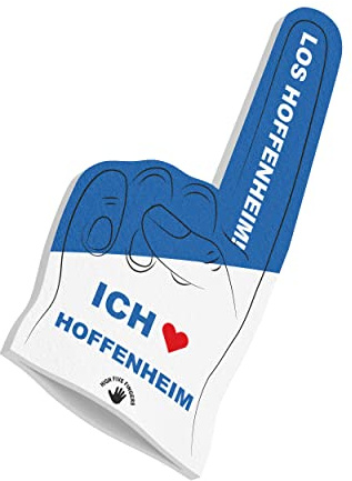 HIGH FIVE FINGERS My City Fahne Flagge Schaumstoff Hand für Fussball, Handball, Leichtathletik | Fanartikel für Spiele, Stadion und Events | One Size | 40 x 20 x 2,5 cm