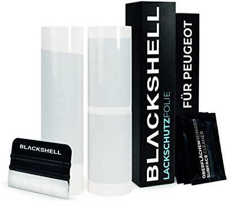 Blackshell® Lackschutz Set passend für Peugeot 208 II | Bj. ab 2019 Transparent - passgenauer Ladekantenschutz, Einstiegsleisten inkl. Folierset