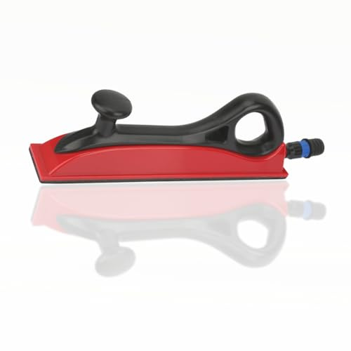 Non Dust Sanding Block 70 x 420mm Non Dust Grinding Block, Comfortable Grip, High Hardness, compatible With Vacuum Cleaner, Perforated Suede Sandpaper, For Furniture, Stone