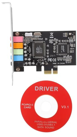 Housoutil 3pcs Pcie Sound Card Pcie to Internal Audio Card for Computer Gaming Low Profile Bracket Interfaces Digital Sound