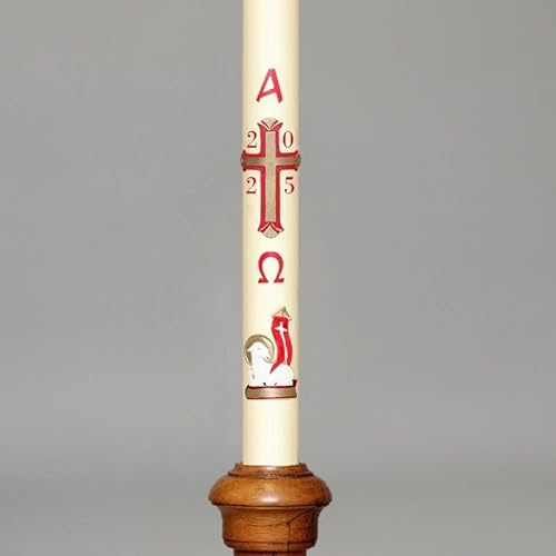 Beeswax Paschal Candle with Wax Relief 16A (2 x 36)