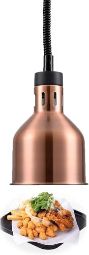 Lampe d'isolation alimentaire Chauffe-plats commerciaux, 170 mm, buffet électrique avec ampoule, équipement de cuisine de restaurant de service alimentaire Équipement de réchauffement de lampe d'isola