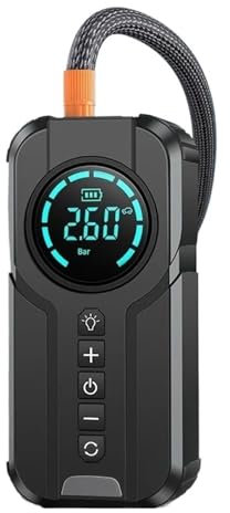 MZZYG Démarreur De Saut De Voiture, Pompe À Air, Compresseur d'air Portable, Gonfleur De Pneus Multifonction, Démarreur De Batterie Portable Automatique avec Sac EVA Gonfleur Rapide
