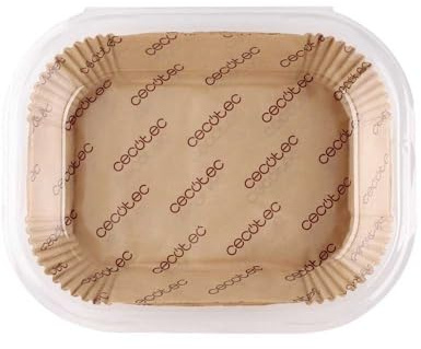 Cecotec Carta Forno per Friggitrice ad Aria - Air Fryer Cecofry TwinBucket Paper Pack Accessories. 150 Pezzi per Air Fryer, Pratici e Compatibili con Friggitrici a Secchio 4,5L, per una Cottura Sana