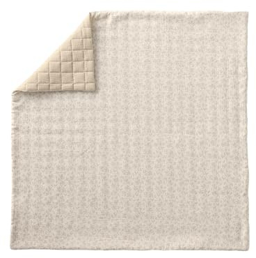 VERTBAUDET Decke / Boden für Laufgitter aus Baumwollgaze, Hygge, beige, bedruckt, 75 x 100 cm