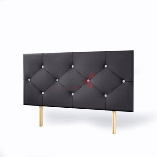 STOREX Plush Fabric Padded Lined Headboard For Devan Bed Bedroom Furniture Size 2Ft 6Inch/ 3Ft/ 4 Ft/ 4Ft 6Inch/ 5Ft /6Ft -20 Inch Height 20inch (Charcoal, 2FT 6 Inch Small Single)