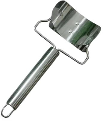 Rouleau coupe-pâte à raviolis - Coupe-boulettes en acier inoxydable | Outil de cuisine manuel pour découper la pâte à dumplings, empanadas, tartelettes, accessoire de pâtisserie précis, idéal pour che