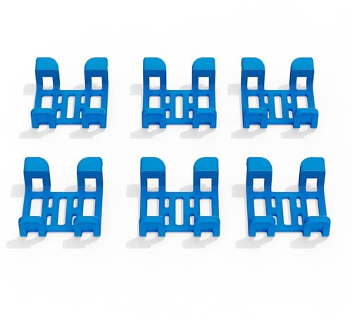 Flexible Clips für Tracti GPS Dog4, Hundehalsband, Halteclips | Ersatzgummi, 6 Stück, blau
