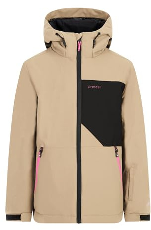 Protest Chaqueta de esquí y snowboard para niña PRTNoortje JR, Bambú Beige, 176