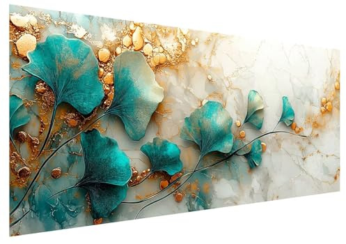 Einfachheit Diamond Painting Groß XXL 80x30cm, Basteln Erwachsene Diamond Painting Set, 5D DIY Blätter Diamant Paintings Bilder Erwachsene, Diamond-painting Set für Deko Wohnzimmer Geschenke E-16