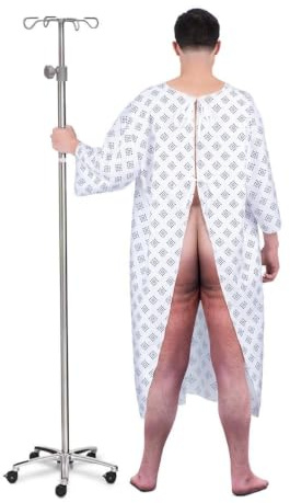My Other Me - Costume paziente ospedaliero adulto taglia unica (M a XL) | Include camice bianco e rete. Unisex