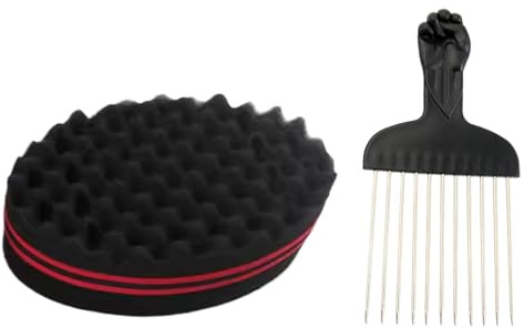Hårsvamp För Afro Män Dreadlock Skrubb Definierande Styling Våg Verktyg | Dread Afro Coil Barberverktyg För Krullning Och Vågor Frisyrer Formning Styling Volymgivande Definierande Skrubb