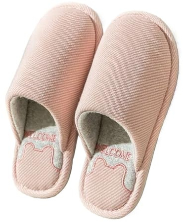 AKDJGFP Zapatillas Invierno Hombre Casa Zapatillas de otoño e invierno for hombre, con estampado de rayas, de algodón, for el hogar, suaves, antideslizantes, sencillas