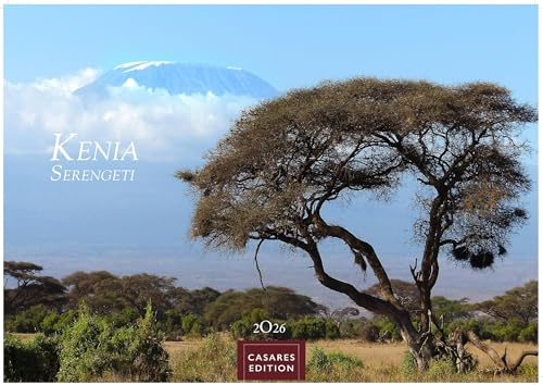 Kenia & Serengheti Kalender 2026 – Wandkalender | Fotokalender Afrika 24x35cm – Wunderschöne Tierkalender- und Naturschutzfotos.