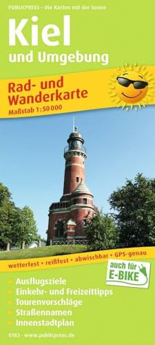Publicpress Rad- und Wanderkarte Kiel und Umgebung 1:50.000: Rad- und Wanderkarte mit Ausflugszielen, Einkehr- & Freizeittipps, wetterfest, reissfest, ... 1:50000 (Rad- und Wanderkarte: RuWK)