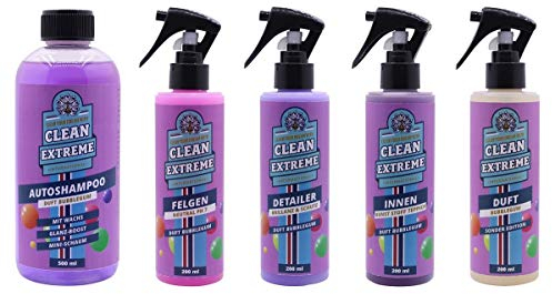 CLEANEXTREME Autopflege-Set Duft Bubblegum Klein - Autoreiniger & Pflegemittel