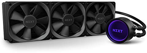 NZXT Kraken X73 360 mm - RL-KRX73-01 - Refrigerador líquido de CPU AIO RGB - Diseño de espejo giratorio infinito - Alimentado por CAM V4 - Ventiladores de radiador Aer P 120 mm (3 incluidos)
