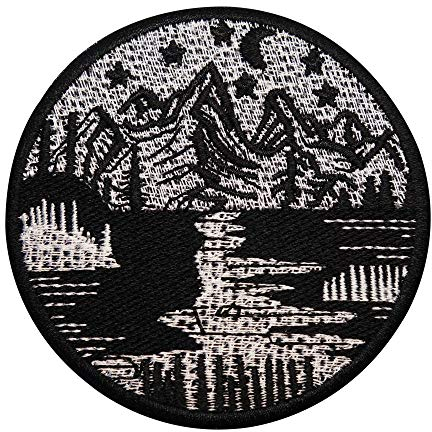 Finally Home Fluss in den Bergen Patch zum Aufbügeln | Wald Patches, Bügelflicken, Flicken, Aufnäher