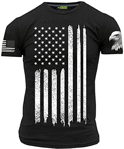 Amerikanische Flagge t Shirt USA Tshirt mit American Bald Eagle Men T-Shirt