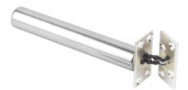 Vibe Concealed Door Closer - Square End Chrome Plated/Polished Stainless Steel, Soft Closer for Internal Doors