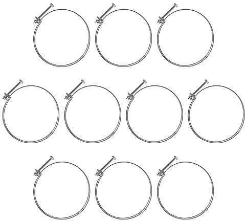 POWERTEC 70217-P2 Lot de 10 colliers de serrage double fil 12,7 cm