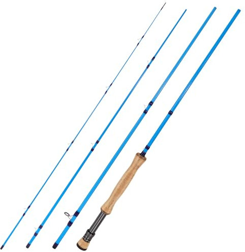 Sougayilang Fliegenfischrute – Hochleistungs-IM8 Carbon Rohling, 2,7 m für 5/6 Wt und 7/8 Wt, reisefreundliches Design, #8-Blau
